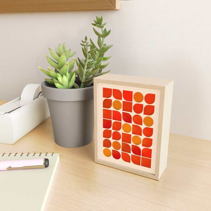 Fun Geometry - Mid-century abstract Mini Art Print Gallery Image 2