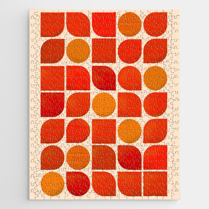 Fun Geometry - Mid-century abstract Jigsaw Puzzle Gallery Image 1