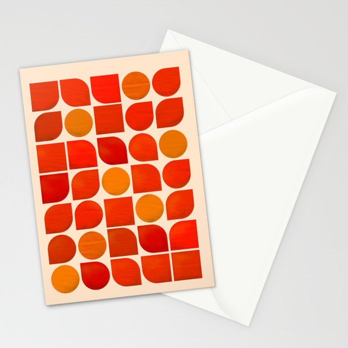 Fun Geometry - Mid-century abstract Stationery Card Gallery Image 2