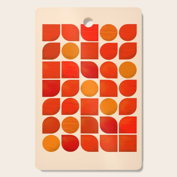 Fun Geometry - Mid-century abstract Cutting Board Gallery Image 1