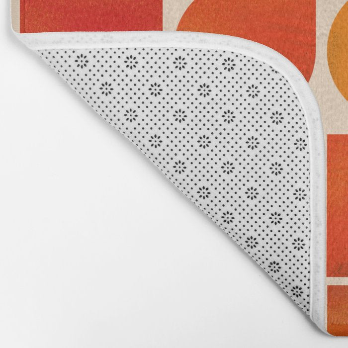 Fun Geometry - Mid-century abstract Bath Mat Gallery Image 2