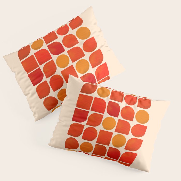 Fun Geometry - Mid-century abstract Pillow Sham Gallery Image 3