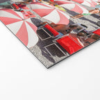 The Red Beach Umbrellas | Amalfi Coast Travel Photography | Europe Summer in Italy in Color Welcome Mat Gallery Image 2