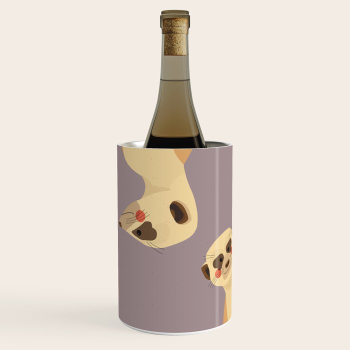 Meerkat, Animal Portrait Wine Chiller Gallery Image 3
