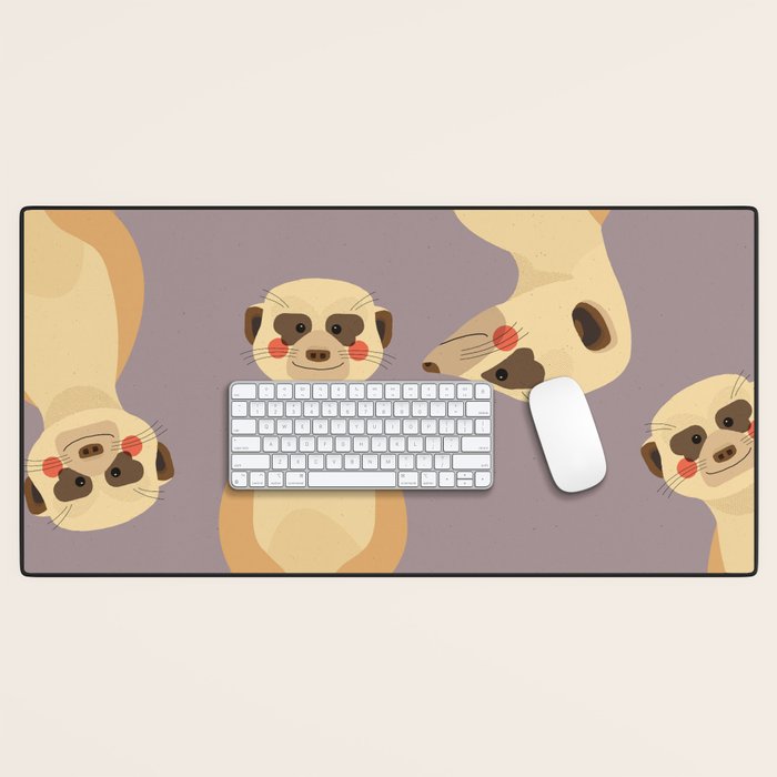 Meerkat, Animal Portrait Desk Mat Gallery Image 1