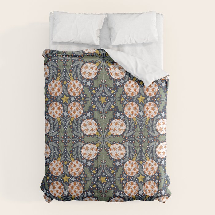 Yuletide Ornament Bliss Comforter Gallery Image 6