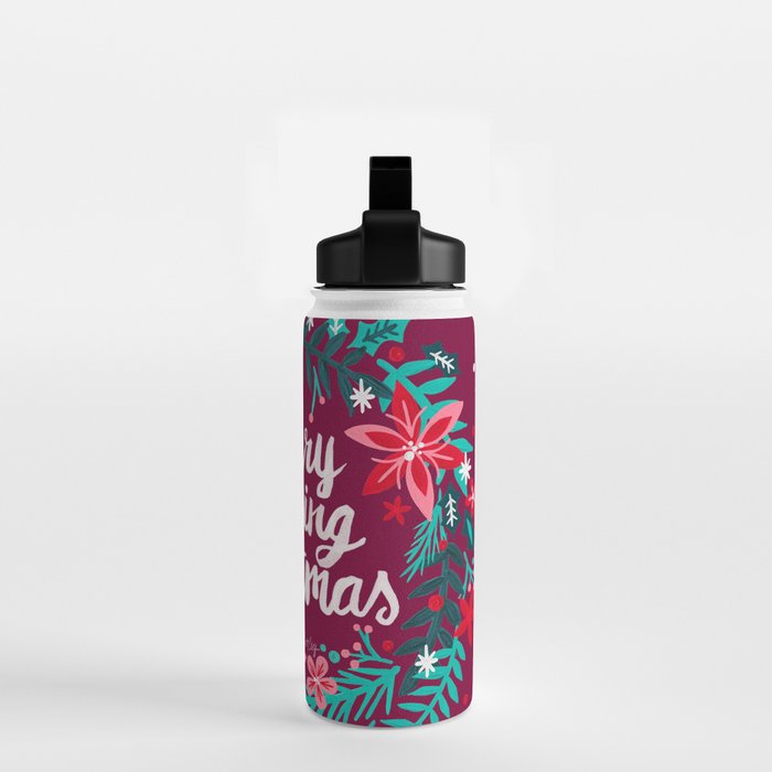 Merry F*cking Christmas - Maroon Water Bottle Gallery Image 2
