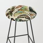 French Vintage Butterflies Chart Adolphe Millot Papillons Larousse Pour Tous Cozy Boho Maximalist Stool Gallery Image 2