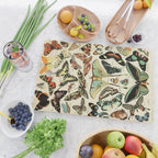 French Vintage Butterflies Chart Adolphe Millot Papillons Larousse Pour Tous Cozy Boho Maximalist Cutting Board Gallery Image 2