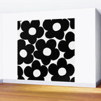 Black & White Retro Daisies #1 #decor #art #society6 Wall Mural Gallery Image 2