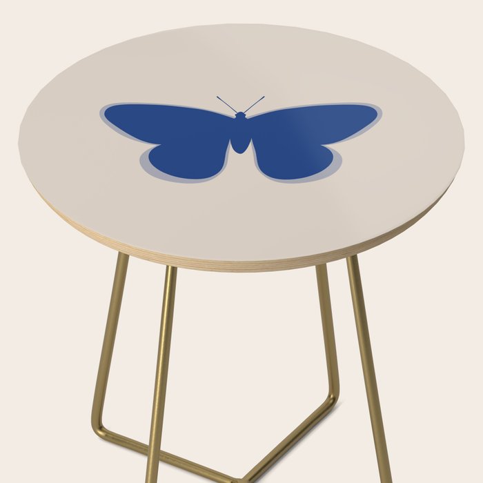 Butterfly Single in Blue and Stone Side Table Gallery Image 2