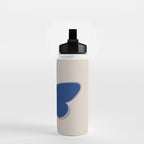 Butterfly Single in Blue and Stone Water Bottle Gallery Image 2