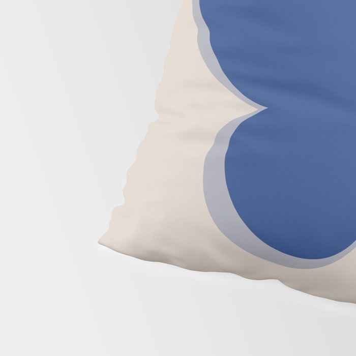 Butterfly Single in Blue and Stone Pillow Sham Gallery Image 4