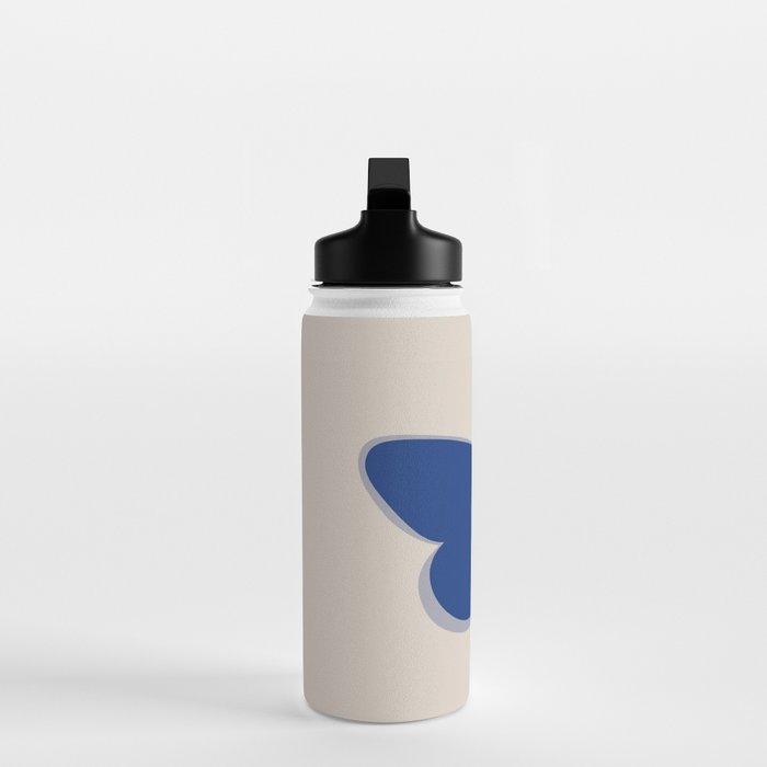 Butterfly Single in Blue and Stone Water Bottle Gallery Image 3
