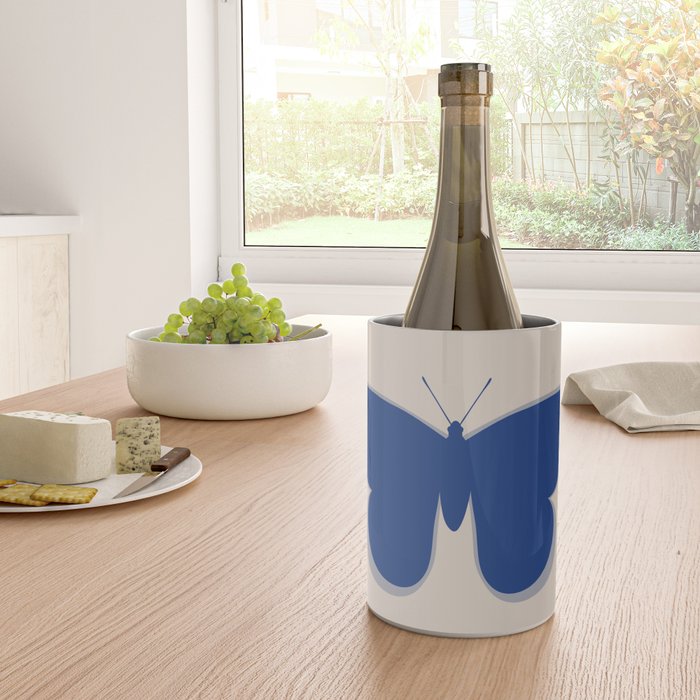 Butterfly Single in Blue and Stone Wine Chiller Gallery Image 4