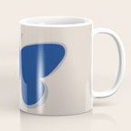 Butterfly Single in Blue and Stone Coffee Mug Gallery Image 1