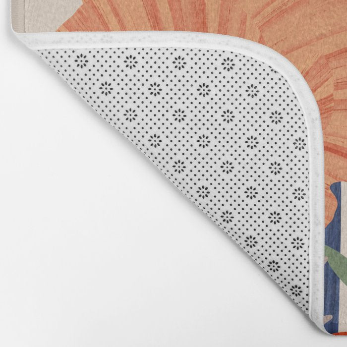 Flower market Rome inspiration Bath Mat Gallery Image 2