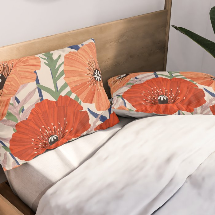 Flower market Rome inspiration Pillow Sham Gallery Image 2