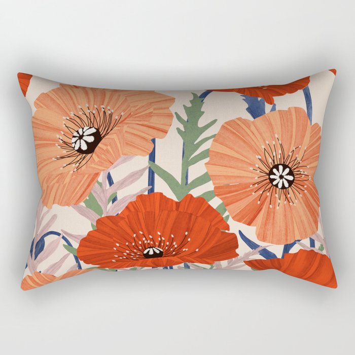 Flower market Rome inspiration Rectangular Pillow Gallery Image 2