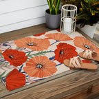 Flower market Rome inspiration Outdoor Rug Gallery Image 2