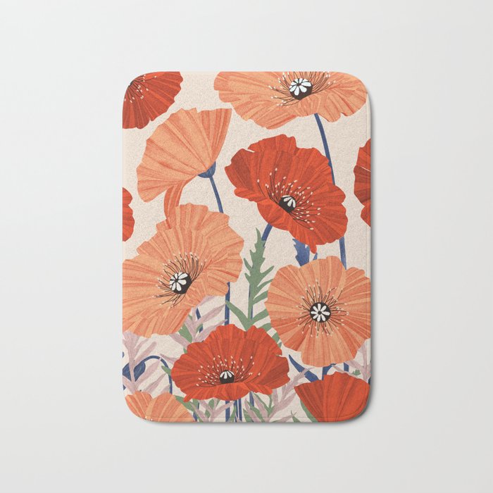 Flower market Rome inspiration Bath Mat Gallery Image 1