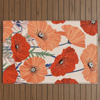 Flower market Rome inspiration Outdoor Rug Gallery Image 2
