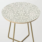 William Morris Pure Acorn Soft Pebble Grey & White Side Table Gallery Image 2