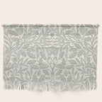 William Morris Pure Acorn Soft Pebble Grey & White Wall Hanging Gallery Image 1