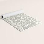 William Morris Pure Acorn Soft Pebble Grey & White Yoga Mat Gallery Image 2