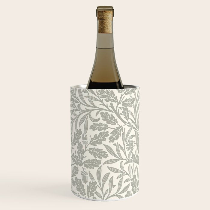 William Morris Pure Acorn Soft Pebble Grey & White Wine Chiller Gallery Image 3