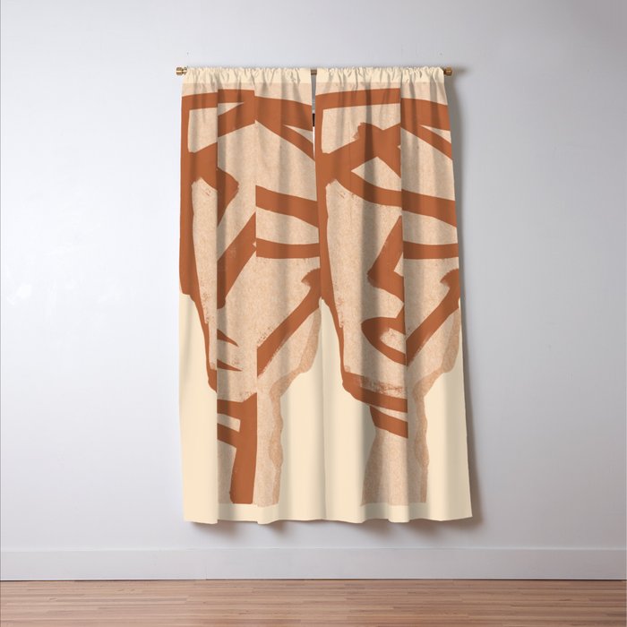 Abstract Face 90 Window Curtain Gallery Image 3
