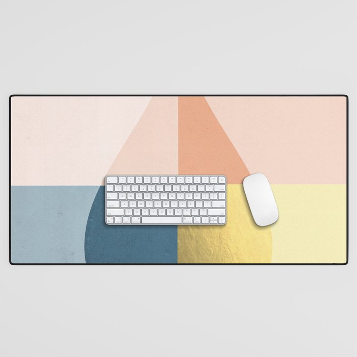 Geometric raindrop Desk Mat Gallery Image 1