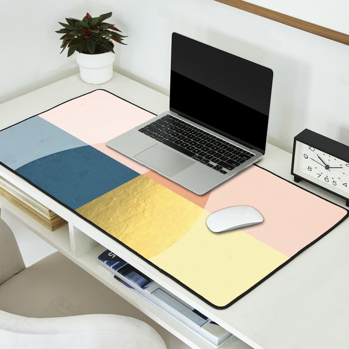 Geometric raindrop Desk Mat Gallery Image 2