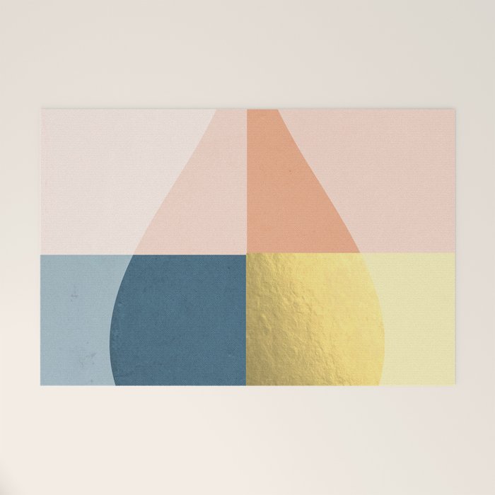 Geometric raindrop Welcome Mat Gallery Image 1