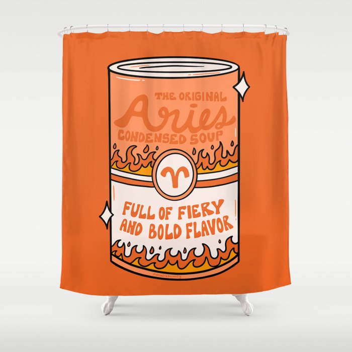 Aries Soup Shower Curtain Gallery Image 1