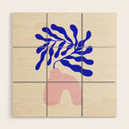 Blue Matisse Ferns II Wood Wall Art Gallery Image 1