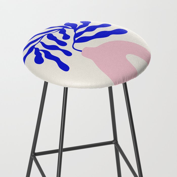 Blue Matisse Ferns II Stool Gallery Image 2