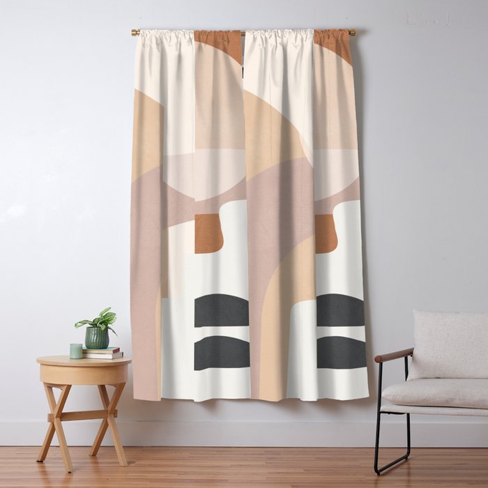 Abstract Minimal Shapes 8 Window Curtain Gallery Image 5