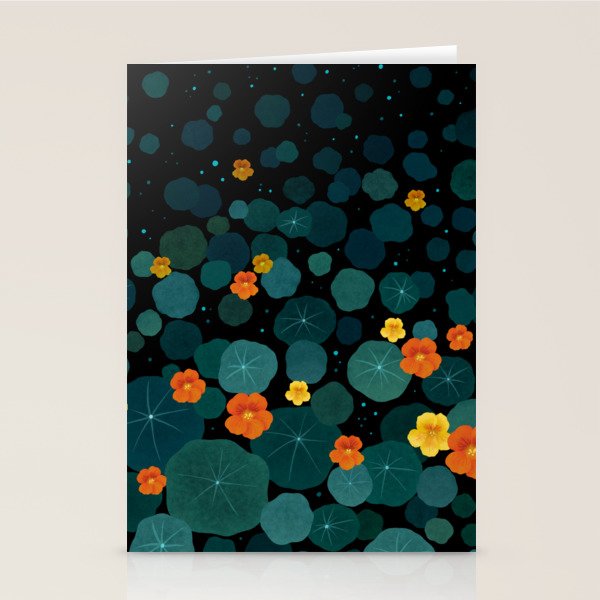 Nasturtium Garden Stationery Card Gallery Image 2