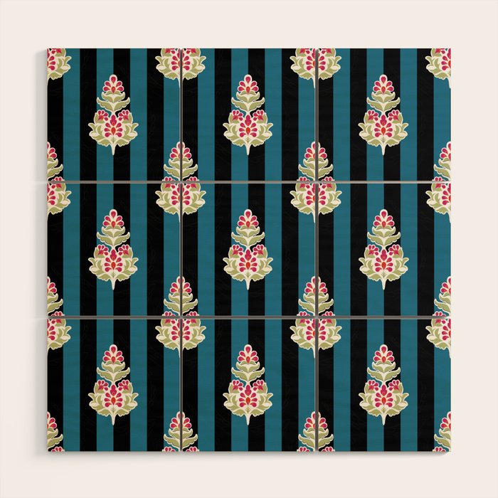 Ajrakh Aesthetics Wood Wall Art Gallery Image 1