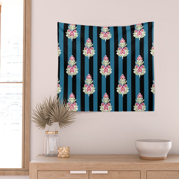 Ajrakh Aesthetics Wall Tapestry Gallery Image 2