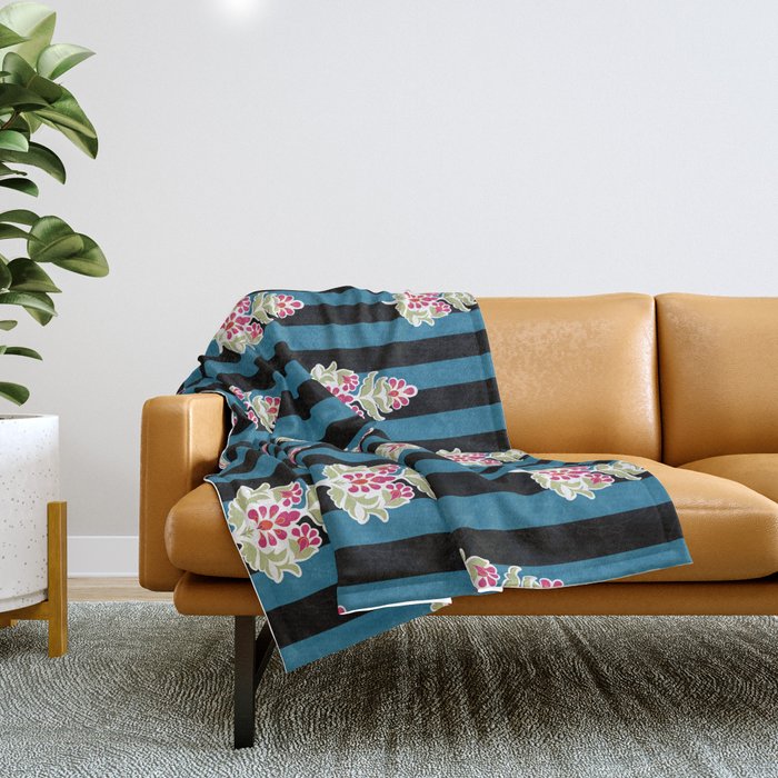 Ajrakh Aesthetics Throw Blanket Gallery Image 1