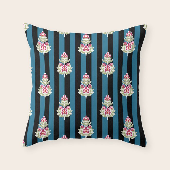 Ajrakh Aesthetics Throw Pillow Gallery Image 1