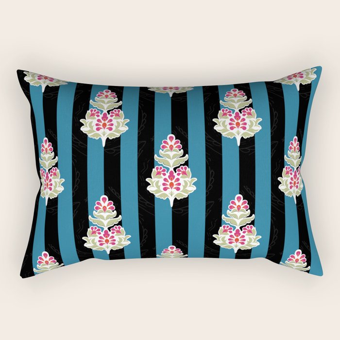 Ajrakh Aesthetics Rectangular Pillow Gallery Image 1