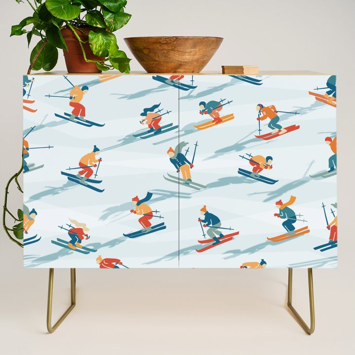 Retro Sportive Ski alpine light Credenza Gallery Image 1