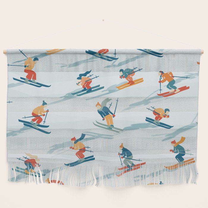 Retro Sportive Ski alpine light Wall Hanging Gallery Image 1