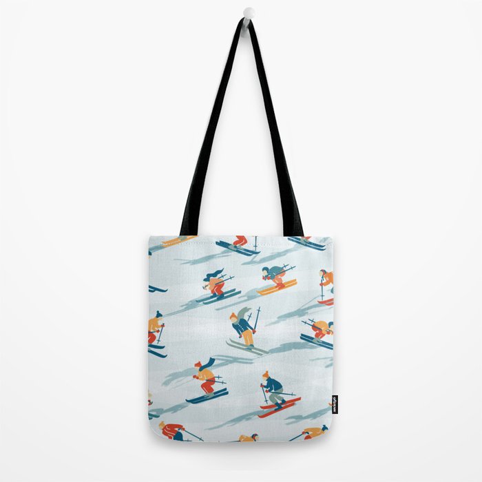 Retro Sportive Ski alpine light Tote Bag Gallery Image 2