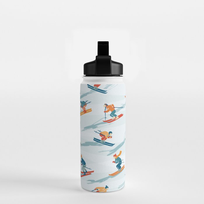 Retro Sportive Ski alpine light Water Bottle Gallery Image 2