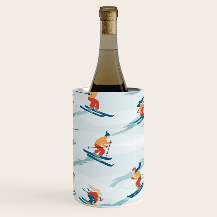 Retro Sportive Ski alpine light Wine Chiller Gallery Image 2
