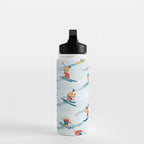 Retro Sportive Ski alpine light Water Bottle Gallery Image 3